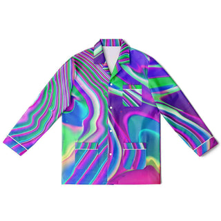 TANGERINE Men's Satin Pajamas  | Psychedelic Pour House