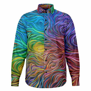 HOLY FUCK Long Sleeve Button Down Shirt - AOP | ARTFOOL