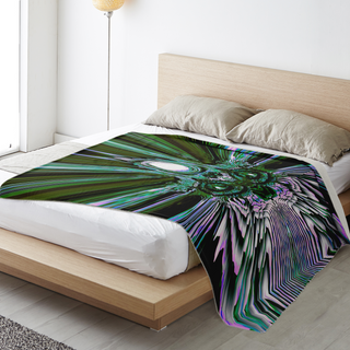 Breaking Through (Green) | Microfleece Blanket | Makroverset