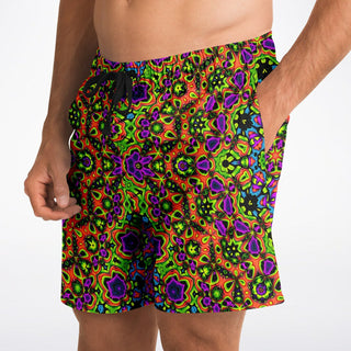 FLOWER POWER Athletic Shorts - Cameron Gray