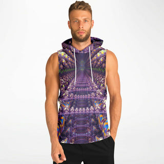 FRACTAL SYMMETRY Fashion Drop Armhole Hoodie - FRACTUALLY