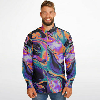 TEMPEST Long Sleeve Button Down Shirt - AOP | MALA VIDA