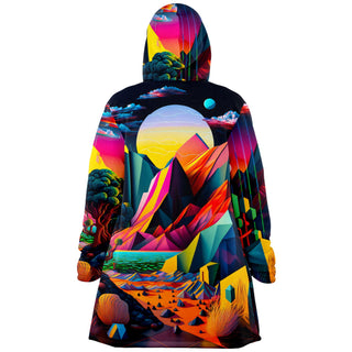 SUNSET Microfleece Cloak - PSYCHEDELIC POUR HOUSE