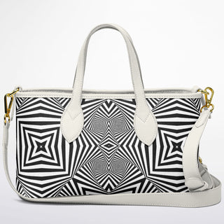 ZEBRA LINES Leather Tote Bag - Hubert Solczynski