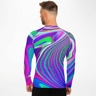 SQUIGGLES Men's Rashguard - PSYCHEDELIC POUR HOUSE