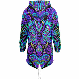 MYSTIC SWIRL Heavyweight Elongated Hoodie - ACIDMATH AI