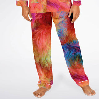 FIBRES Men's Satin Pajamas - ACIDMATH AI