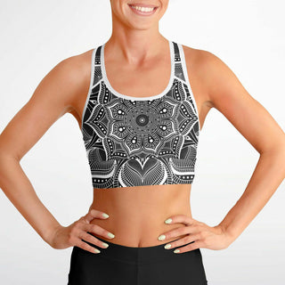 MANDALA Mesh Padded Sports Bra - BROCK SPRINGSTEAD