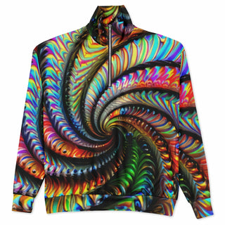 SPIRALS Heavyweight Oversized Quarter Zip Sweatshirt -IMRAN