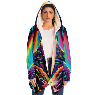 VISITORS Microfleece Cloak -PSYCHEDELIC POUR HOUSE