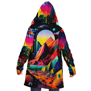 SUNSET Microfleece Cloak - PSYCHEDELIC POUR HOUSE
