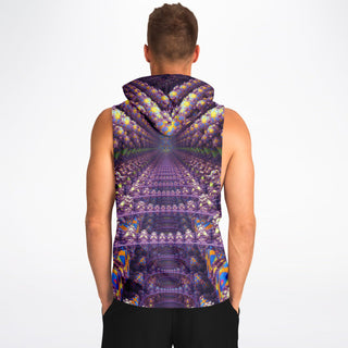 FRACTAL SYMMETRY Fashion Drop Armhole Hoodie - FRACTUALLY