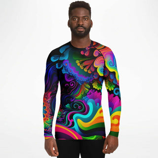 COLOR SPLASH Men's Rashguard - ACIDMATH AI