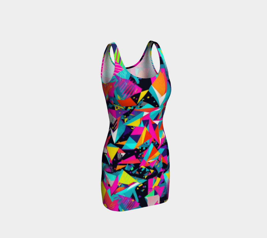 FRAGMENTS BODYCON DRESS  | ACIDMATH AI