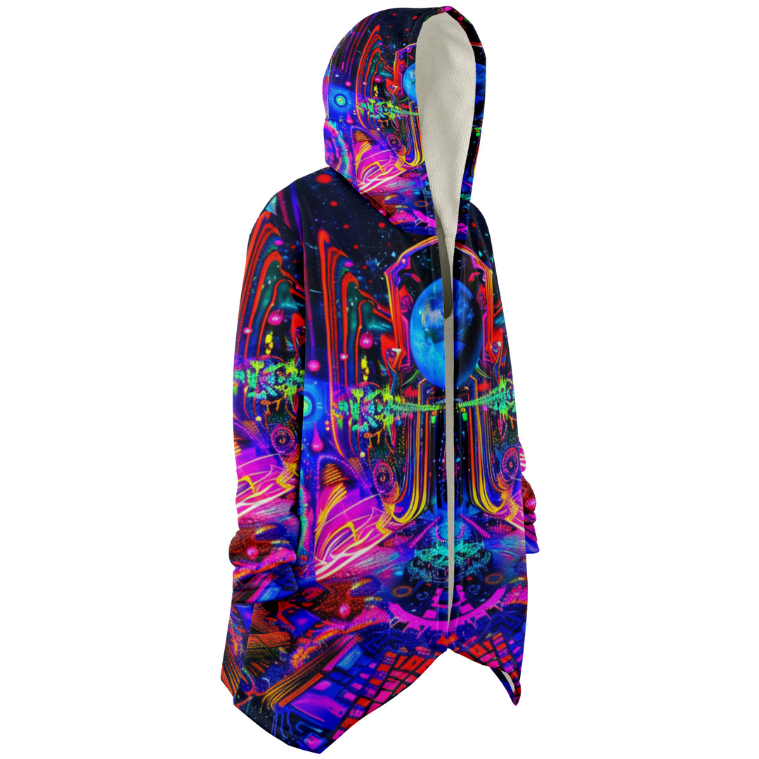 DEEP COSMOS Microfleece Cloak - ACIDMATH AI