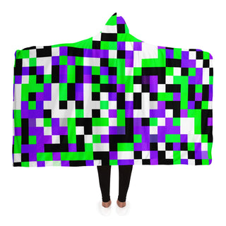 SQUARES Hooded Blanket - HUBERT SOLCZYNSKI