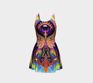 COSMIC ASCENSION FLARE DRESS