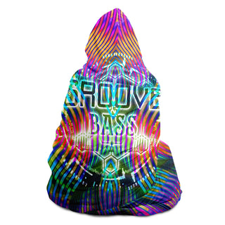 aya pattern GNB Hooded Blanket - AOP