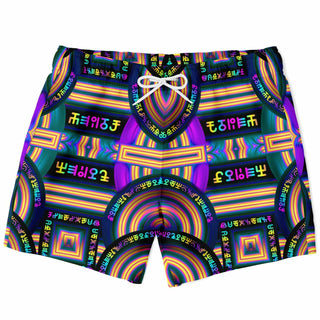 ZEN CODES Swim Trunks Men - SALVIA DROID