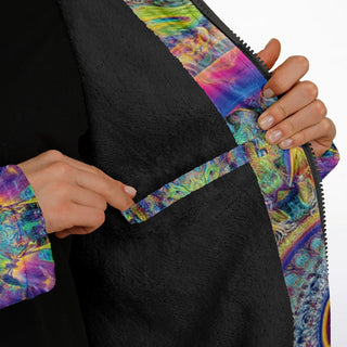CIRCULAR SPACE Zipper Cloak