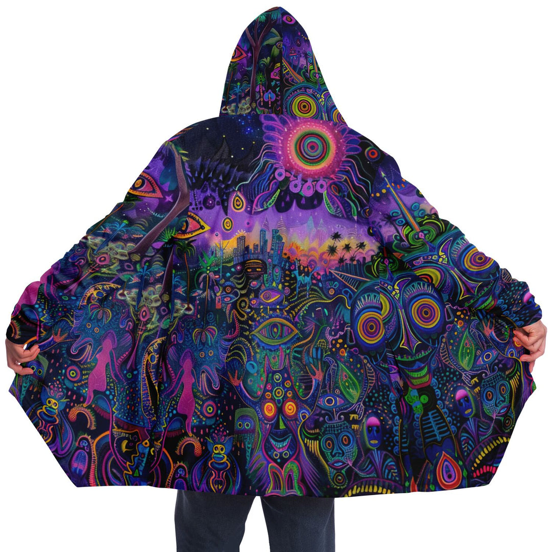 Midnight Brew Microfleece Cloak - Acidmath AI