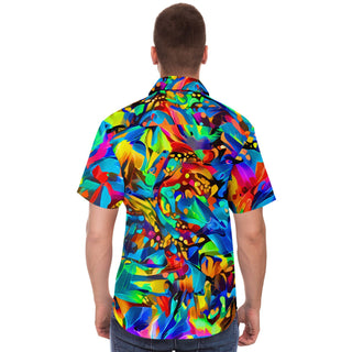 JUNGLE COLOR Short Sleeve Button Down Shirt - Robert Hruska