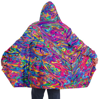 PSY SWIRL Microfleece Cloak - AOP | ARTDESIGNWORKS