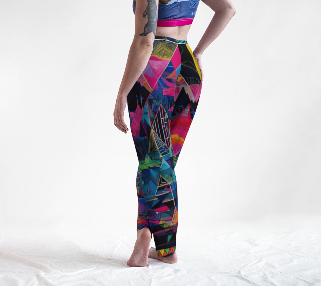 TROPICAL POLYGON LOUNGE PANTS  | ACIDMATH AI