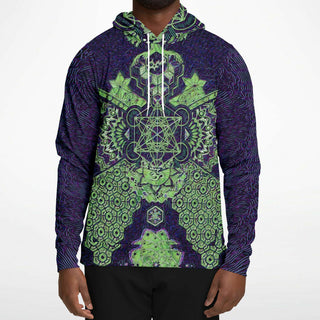 LIME GREEN GEOMETRIC Fashion Hoodie - MIL ET UNE