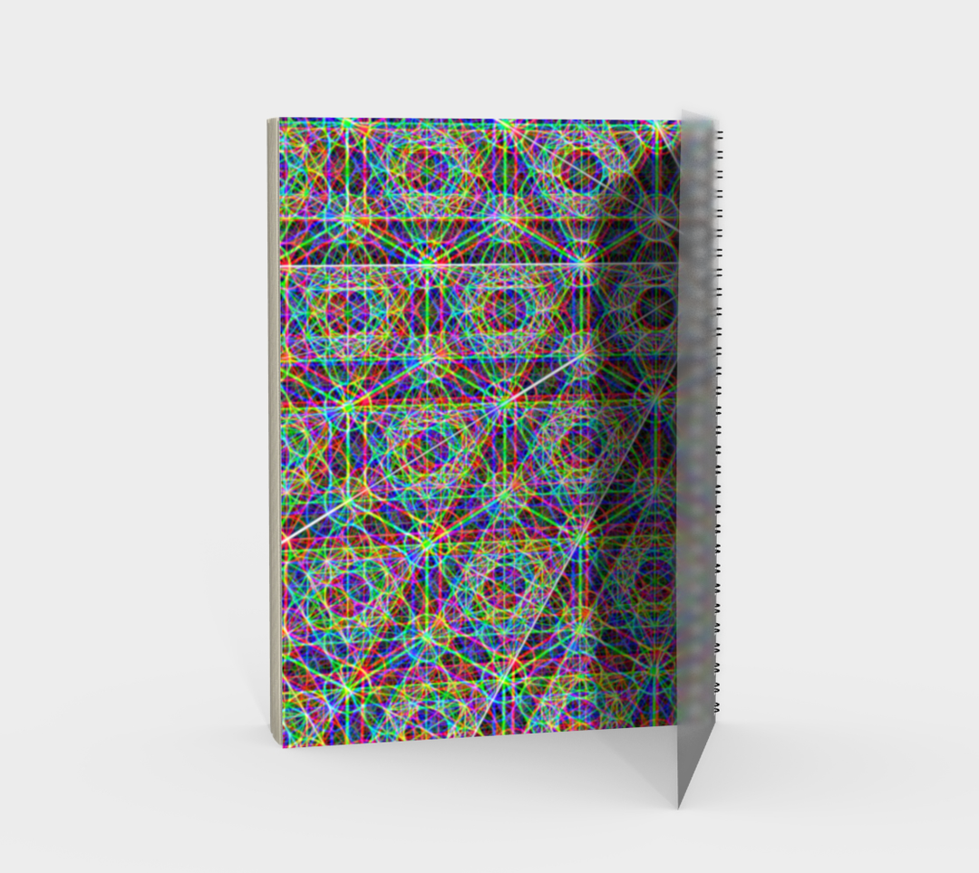 Metatrons Chromatic | Spiral Notebook | PatternNerd