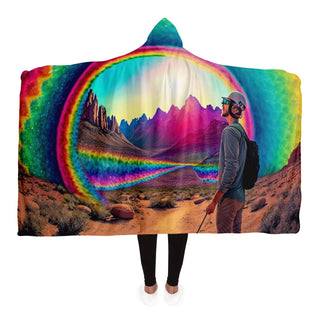 RAINBOW DAY Hooded Blanket | ACIDMATH AI