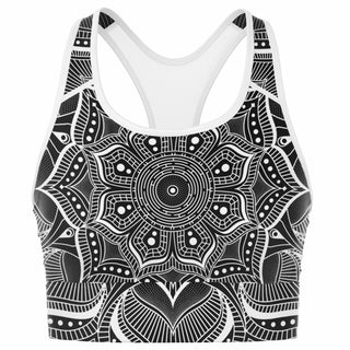MANDALA Mesh Padded Sports Bra - BROCK SPRINGSTEAD