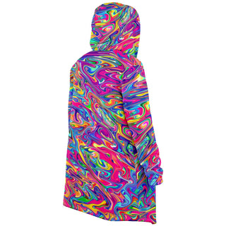 PSY SWIRL Microfleece Cloak - AOP | ARTDESIGNWORKS