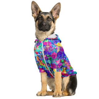 JUICY HEX Athletic Dog Zip-Up Hoodie - ARTDESIGNWORKS