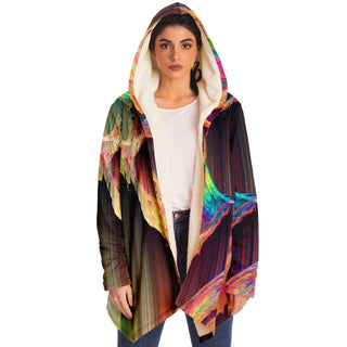 COSMIC SLICE Microfleece Cloak - Psychedelic Pour House