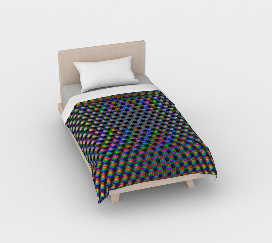 Black Stars & Hexagons | Duvet Cover | PatternNerd