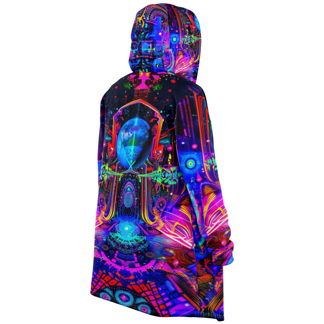 DEEP COSMOS Microfleece Cloak - ACIDMATH AI