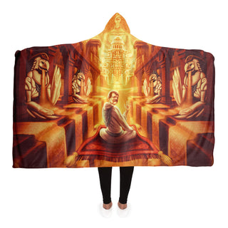 MCKENNA Hooded Blanket - SALVIA DROID