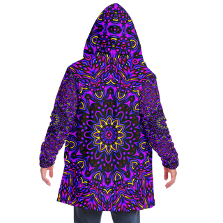 Fuchsia Fields - Imran -Microfleece Cloak - AOP