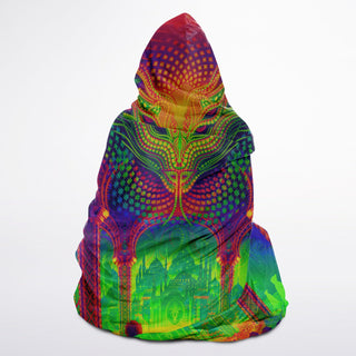PADWAN Hooded Blanket Sherpa - SALVIA DROID