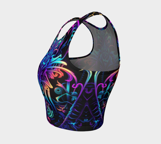 PSY LINES CROP TOP | ACIDMATH AI