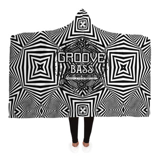 GNB WHITE LINES Hooded Blanket - AOP