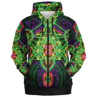 GREEN PLATONICS Fashion Zip-Up Hoodie