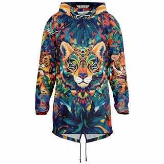 AZTEK TIGER Heavyweight Elongated Hoodie - AOP