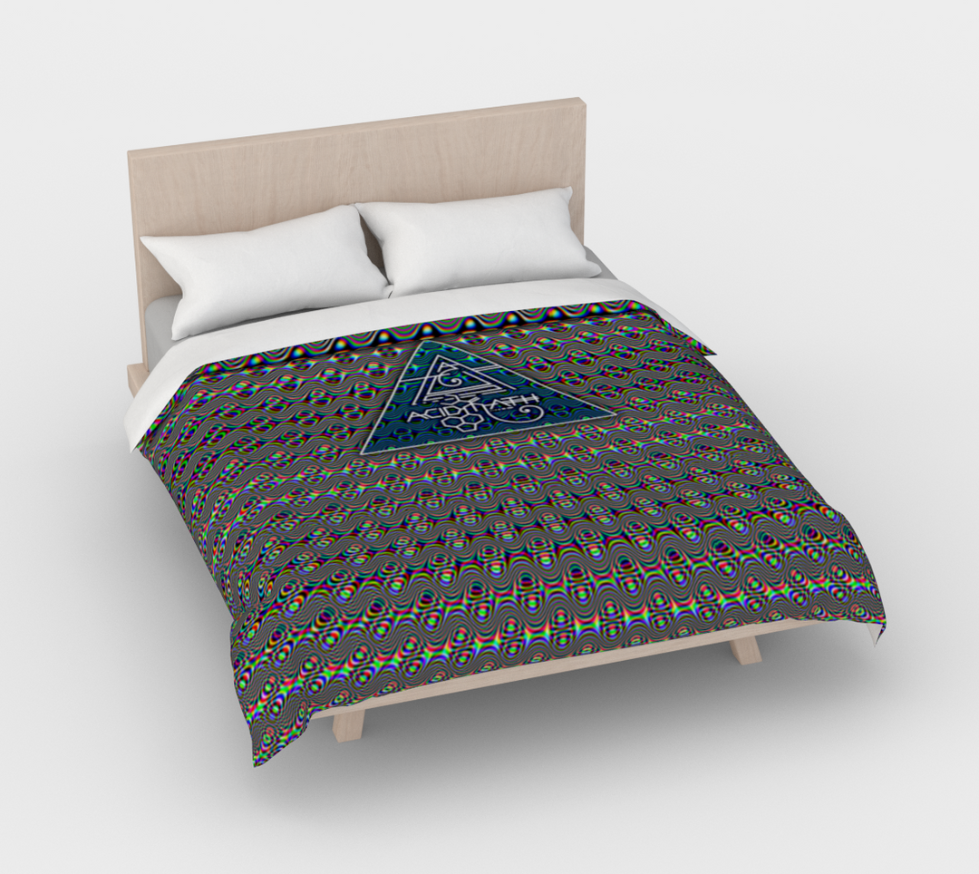 AcidMath Psych Waves | Duvet Cover | PatternNerd