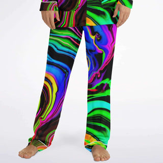 RAINBOW RIFT Men's Satin Pajamas | Psychedelic Pour House