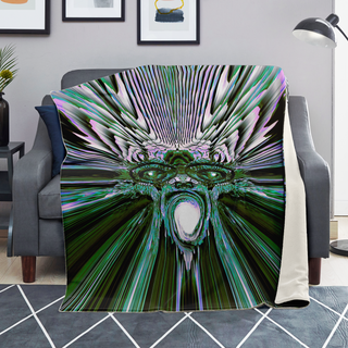 Breaking Through (Green) | Microfleece Blanket | Makroverset