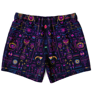 GRIDLOCK Swim Trunks Men - ACIDMATH AI