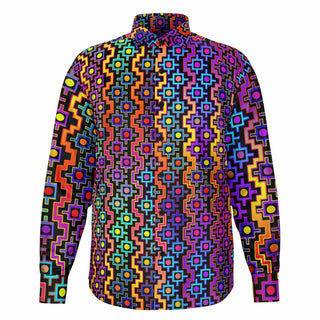 RAINBOW HEALING Long Sleeve Button Down Shirt - AOP | HAKAN HISIM