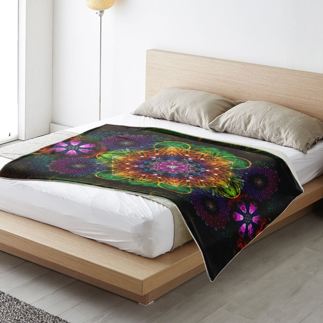 GEOMETRIC PORTAL Premium Microfleece Blanket